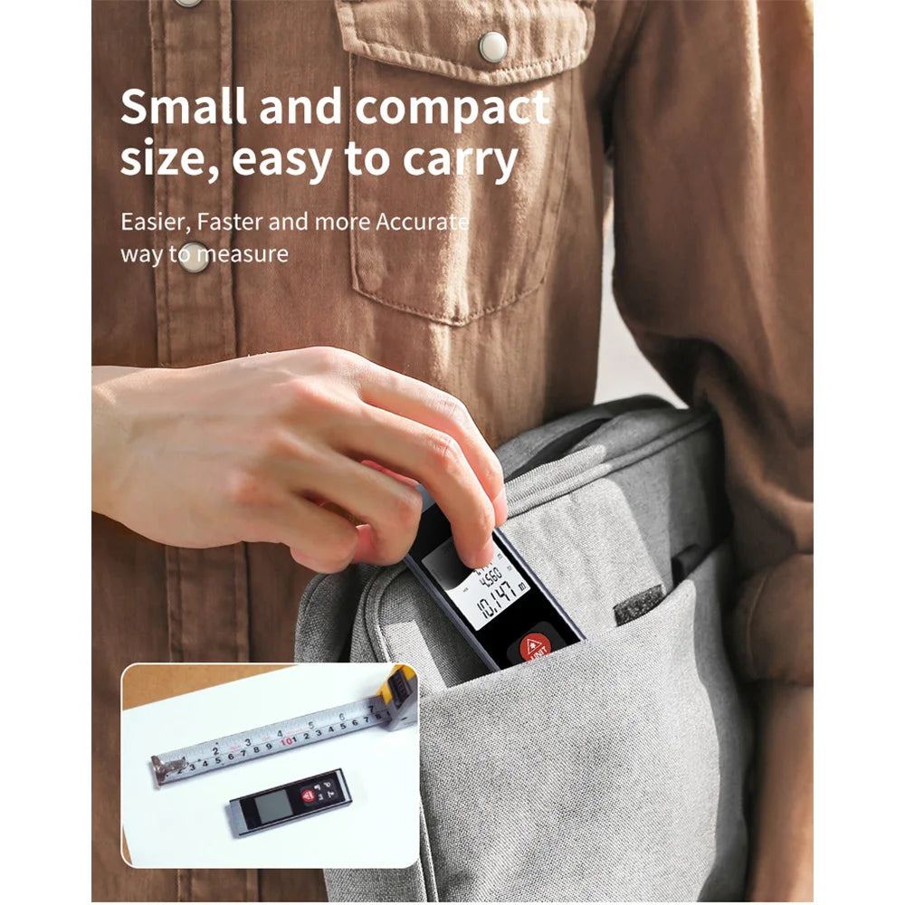 Mini Laser Distance Meter Rechargeable Digital Measure
