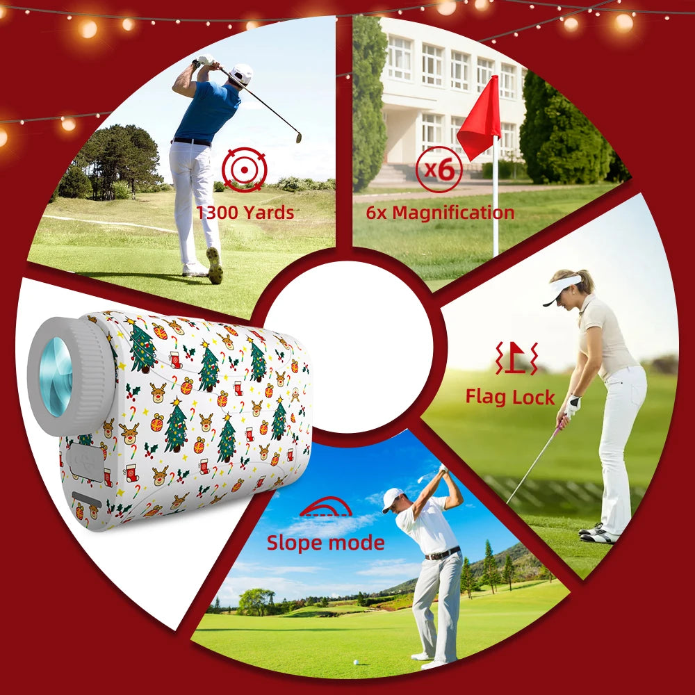 1300Y Golf Rangefinder - Slope Compensation & Flag Lock Pro