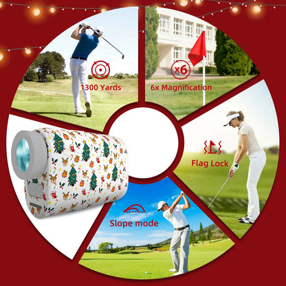 1300Y Golf Rangefinder - Slope Compensation & Flag Lock Pro