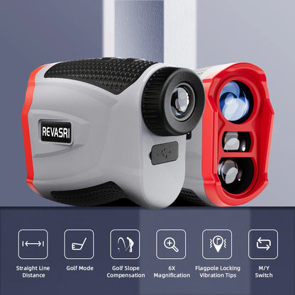 1090Y Golf Rangefinder - Magnetic Slope Flag Lock Pro