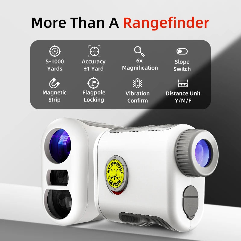 1000Yards Golf Laser Rangefinder Magnetic Tournament Legal