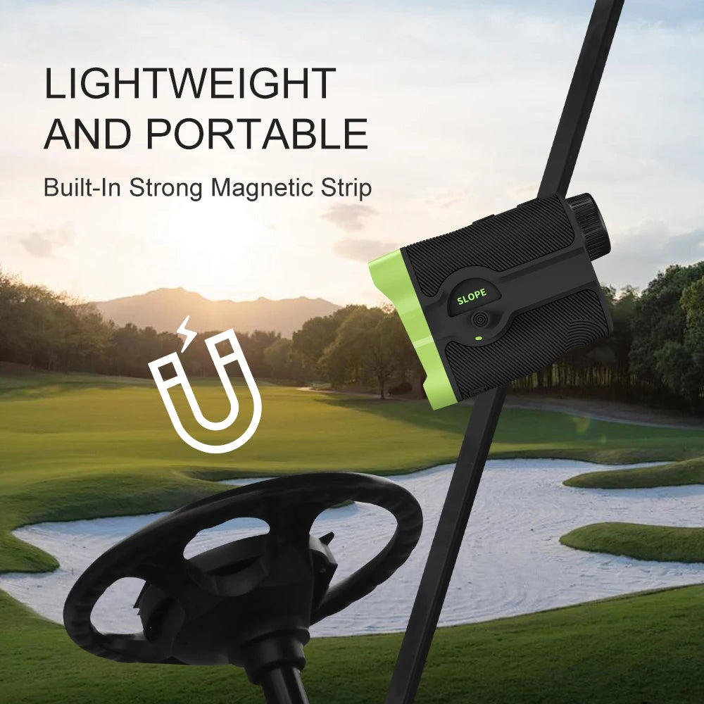 Magnetic Golf Rangefinder with Slope Switch & Flag Lock