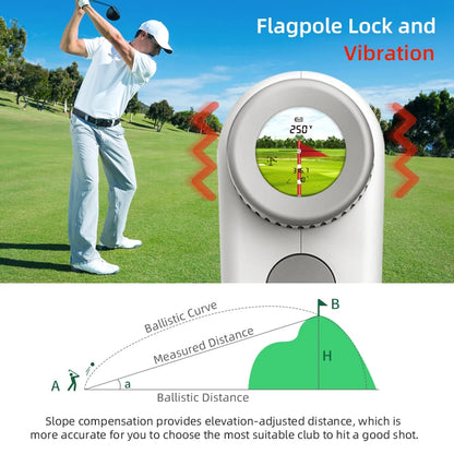 1000Yards Golf Laser Rangefinder Magnetic Tournament Legal
