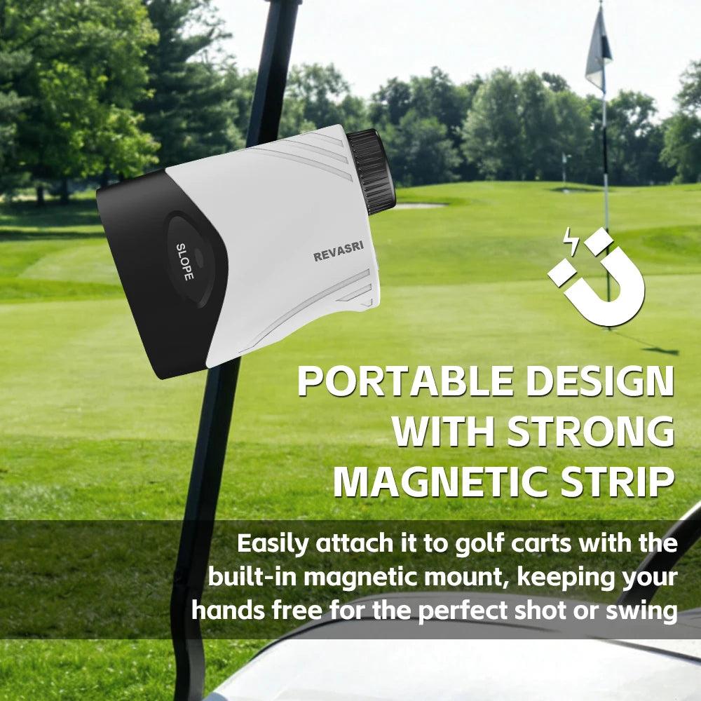 1000 Yard Golf Laser Rangefinder with Magnetic Slope Mount