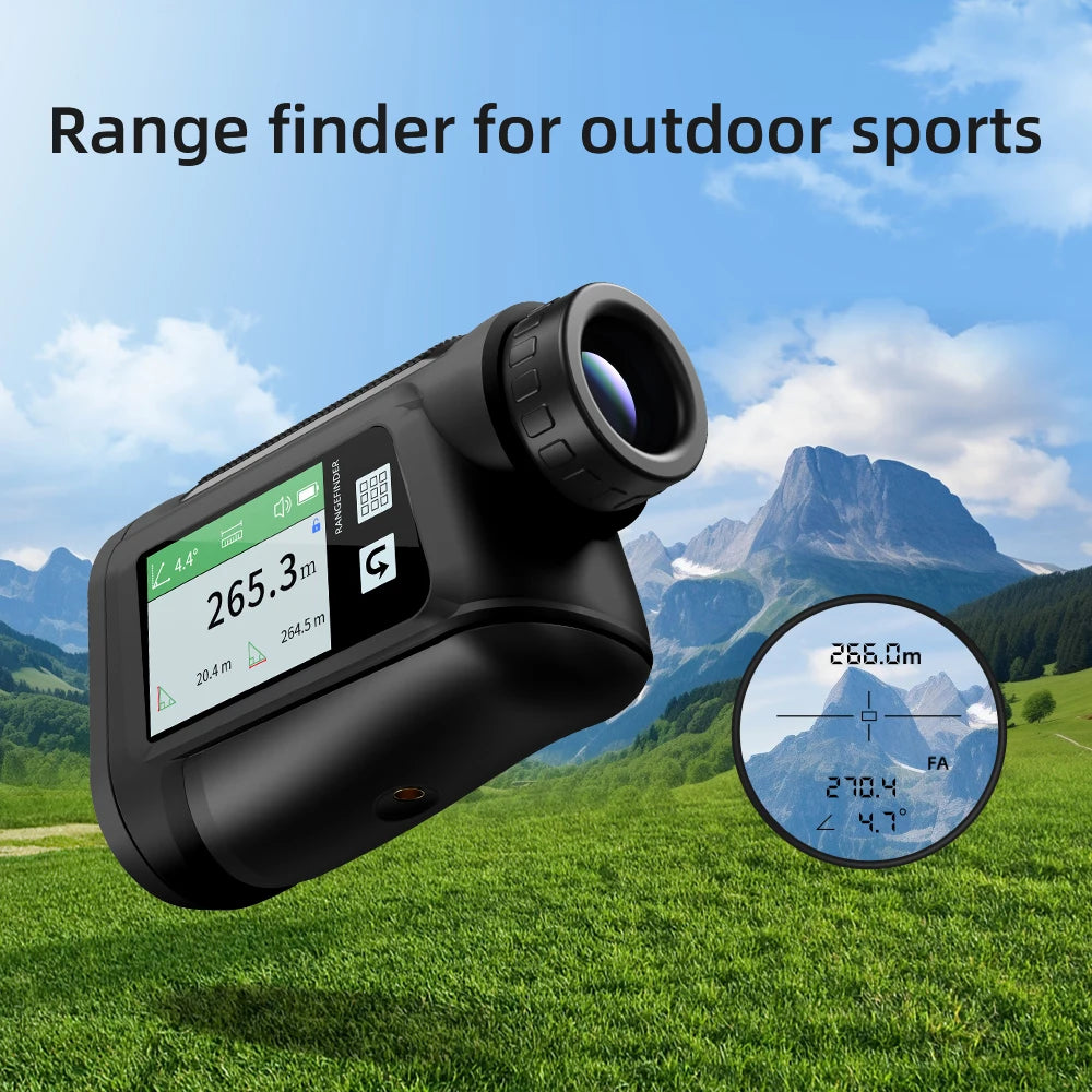 Rechargeable Golf Rangefinder with Slope & Pin Lock