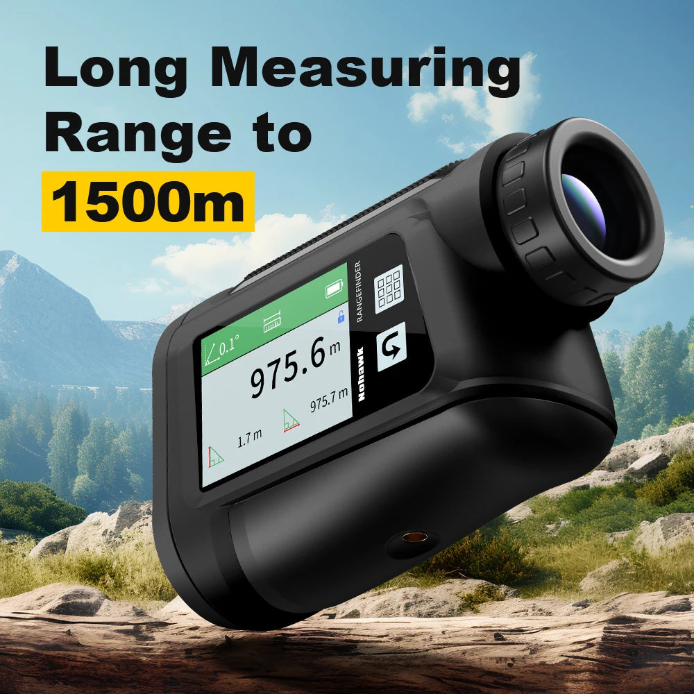 1500m Laser Rangefinder with HD Touch Screen for Golf & Hunt
