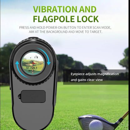 Golf Laser Rangefinder - Magnetic Slope Compensation 1000m