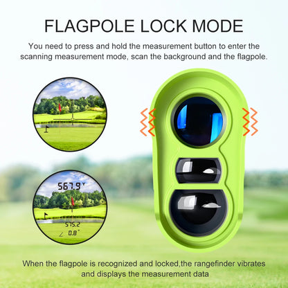 Magnetic Golf Rangefinder with Slope Switch & Flag Lock