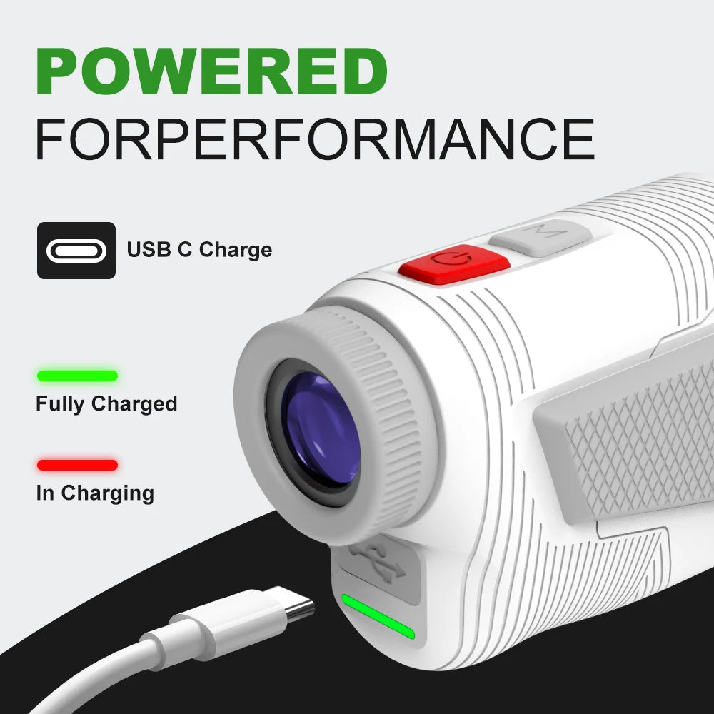 Mini Golf Rangefinder - 1300yd Slope & Magnetic Mount