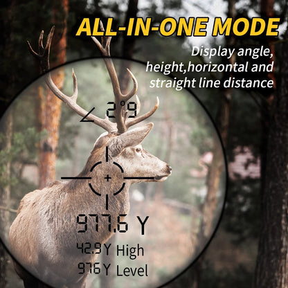 1000M Laser Rangefinder USB-C Rechargeable for Hunting & Golf