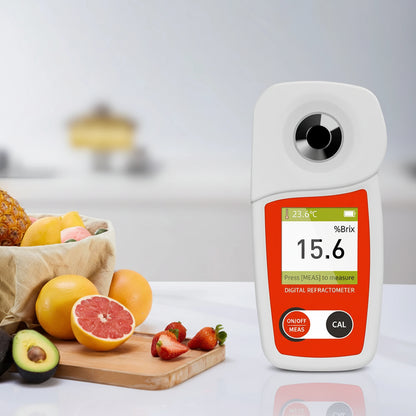 Digital Brix Refractometer - 0-55% Sugar Meter for Fruit