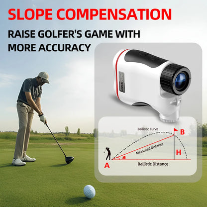 650Y Golf Rangefinder - Slope Compensation & Flag Lock