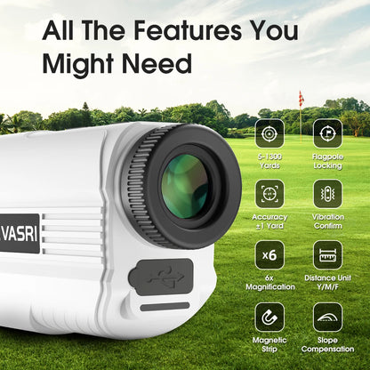 1300Y Golf Rangefinder with Slope & Vibration
