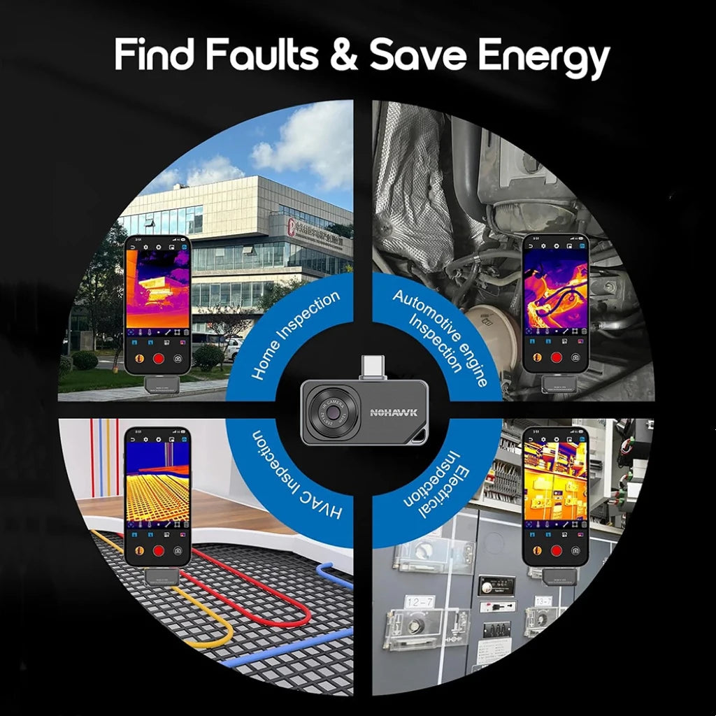 USB-C Thermal Imaging Camera for HVAC & Home Inspection