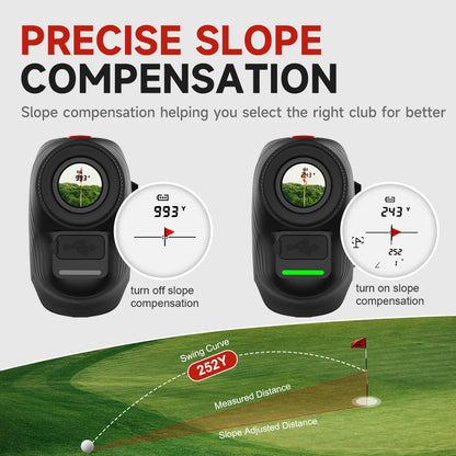 1300yd Laser Golf Rangefinder with Magnetic Mount