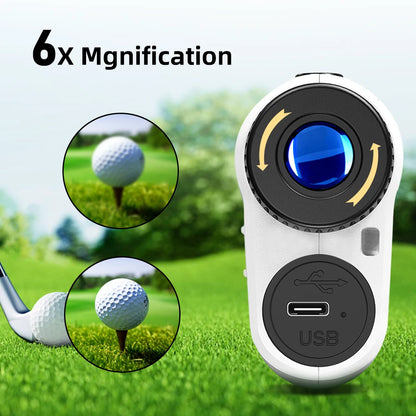 Rechargeable Golf Laser Rangefinder with Slope & Vibration