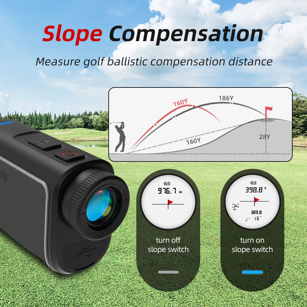 1090 Yard Golf Rangefinder Leather Magnet for Golfing